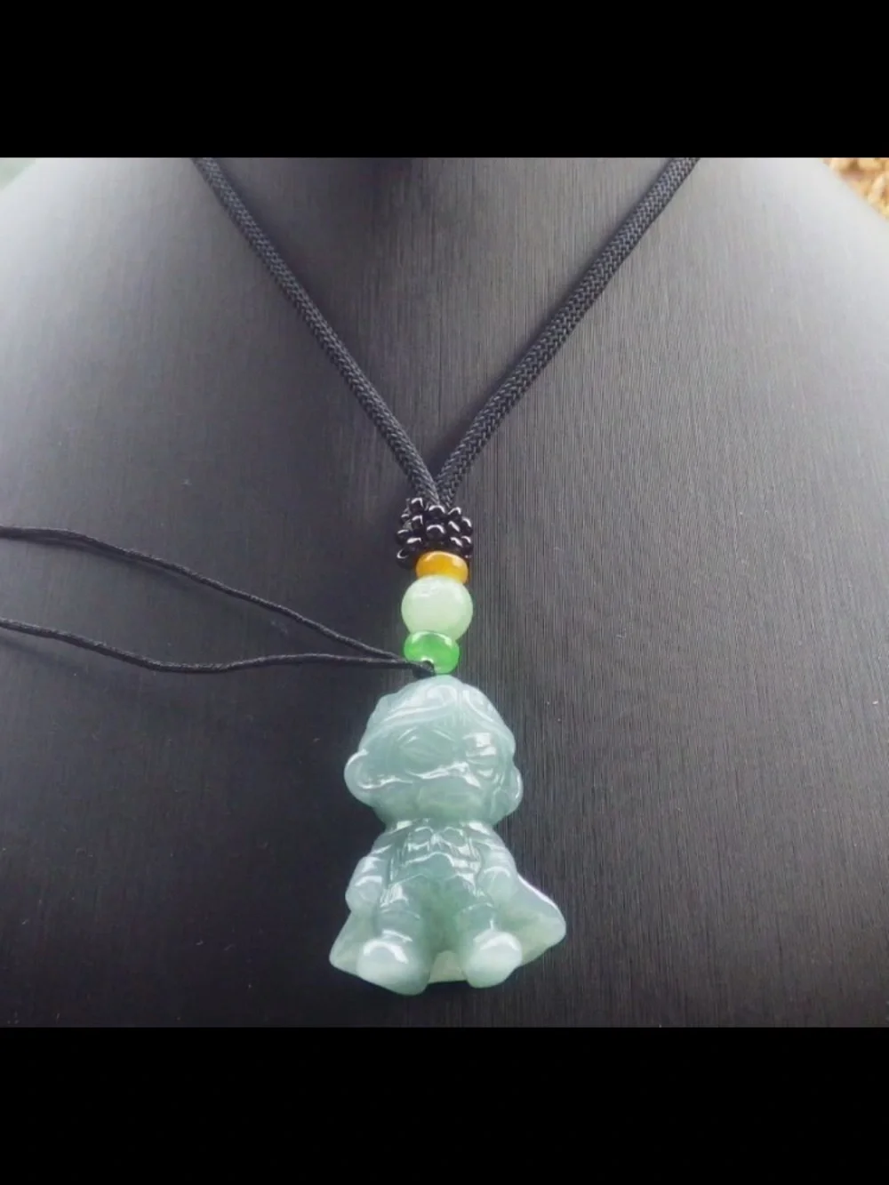 Blue Stone certificate jadeite Jade sun wukong Pendant monkey king water blue